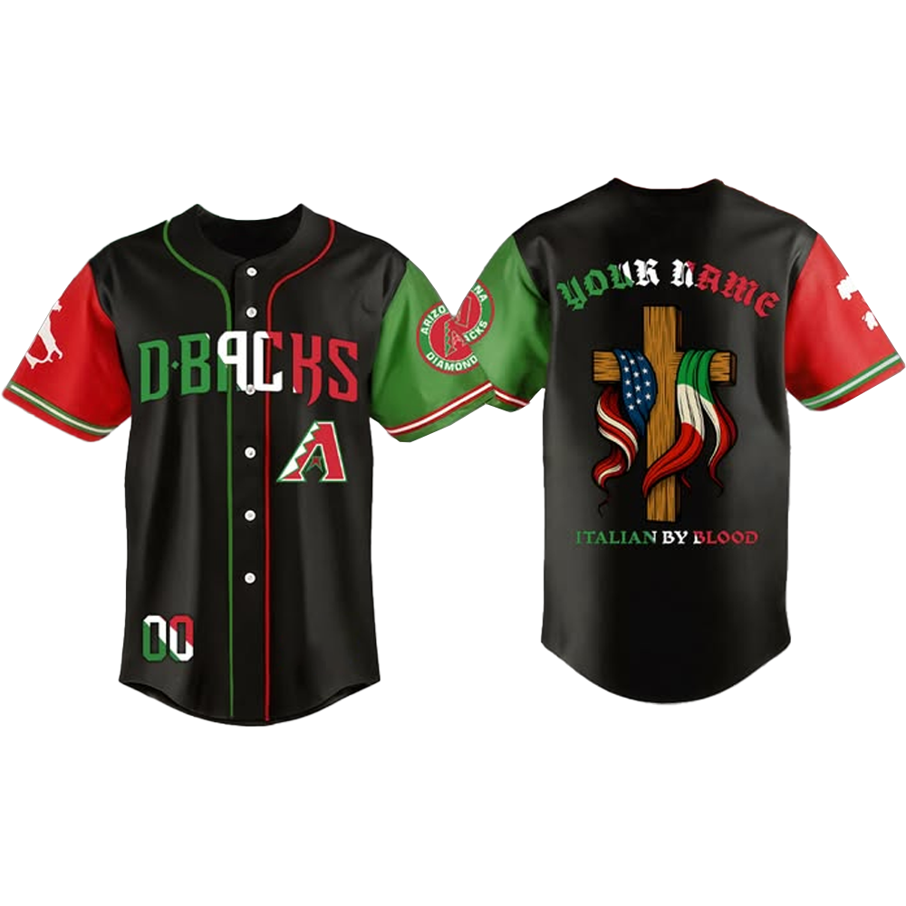 D Backs Italian Heritage Night ITalian By Blood Jersey