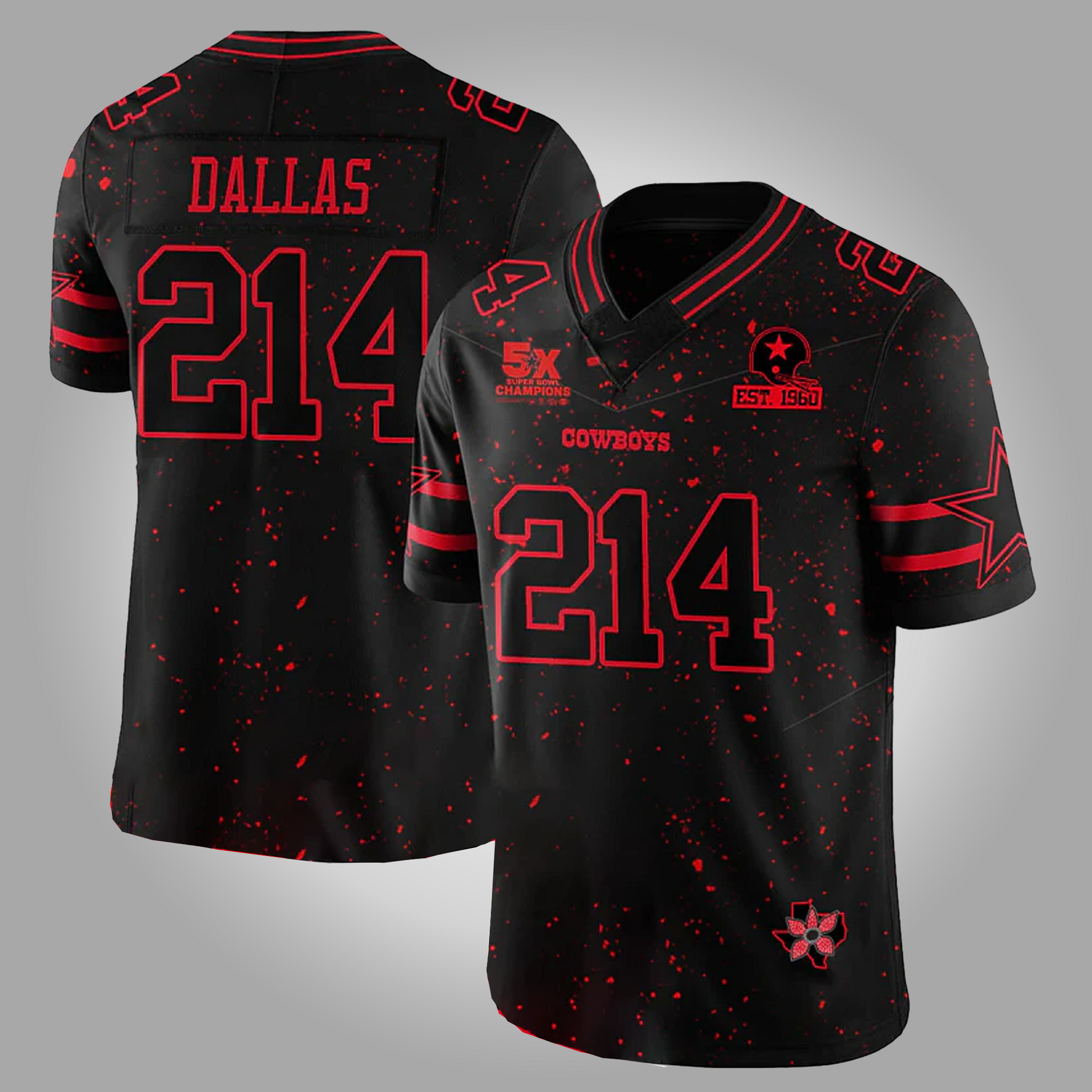 Dallas Cowboys Super Bowrl Champion Stranger Things Vapor 2025 Jersey Clothingus Diamond