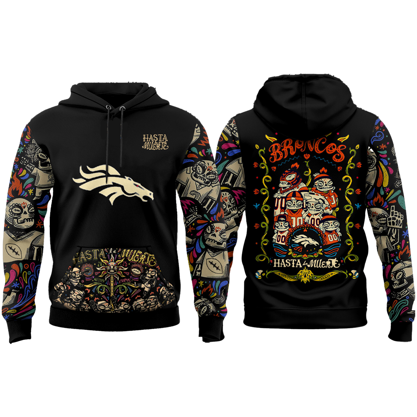 Denver Broncos Hasta La Muerte 2025 Hoodie