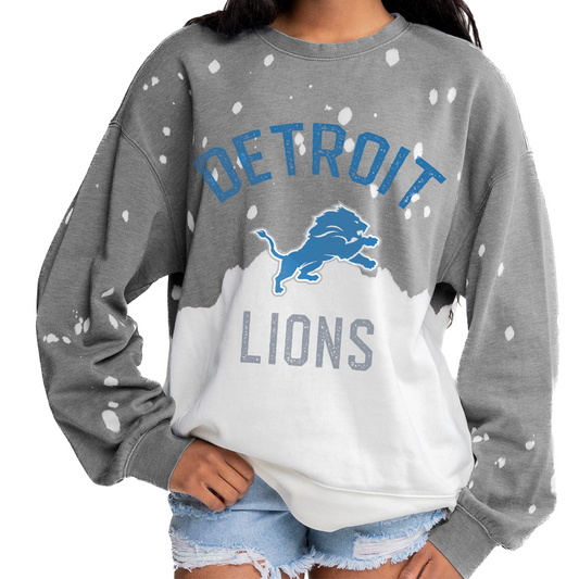 Detroit Lions Gameday Couture Gray Sweatshirt