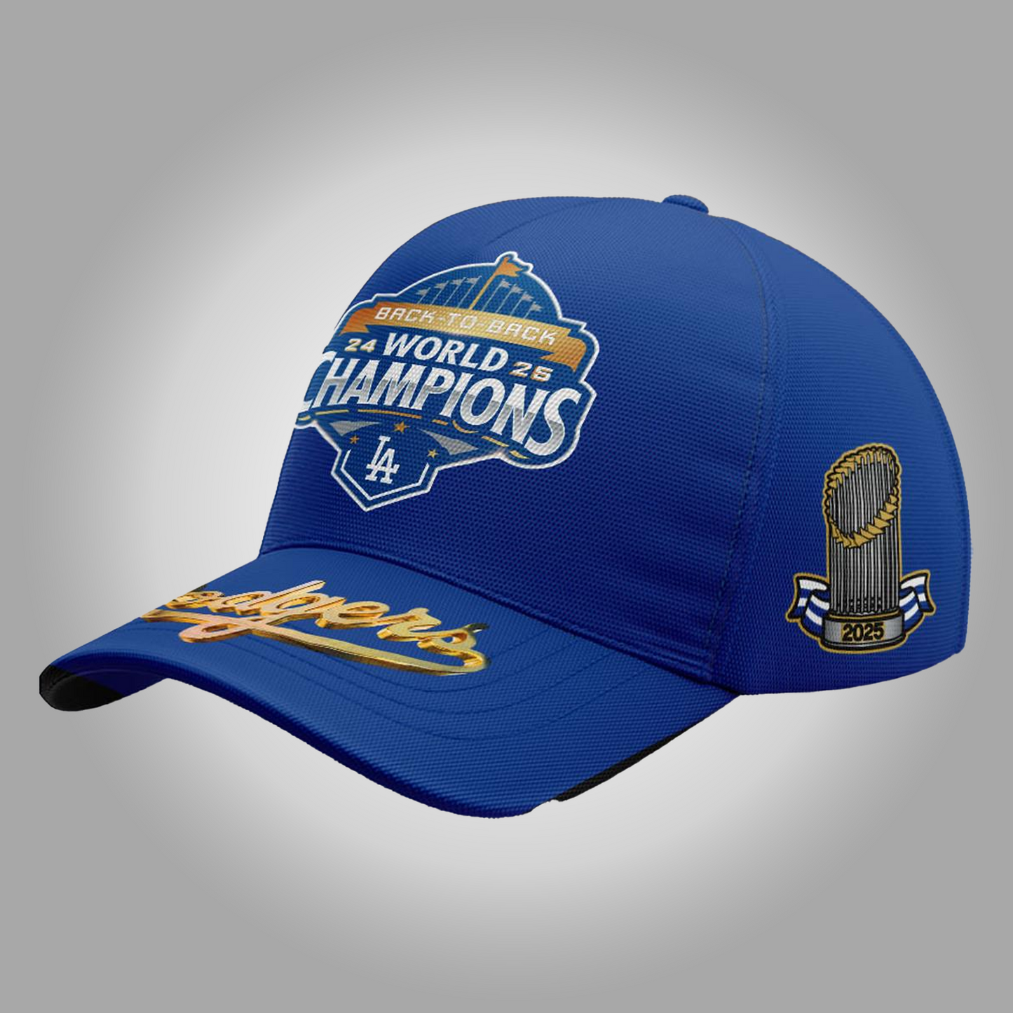 Dodgers Back To Back World Series 2025 Champions Classic Cap - Clothingus Diamond