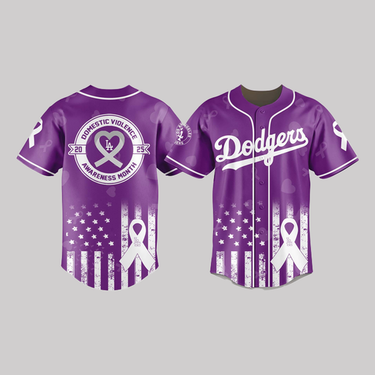 Dodgers Domestic Violence Awareness Month Giveaway Jersey 2025
