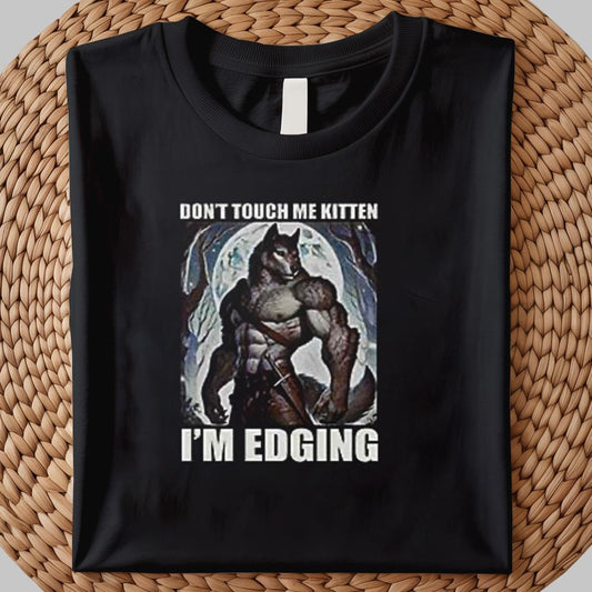 Don't Touch Me Kitten  I'm Edging Shirt 2025