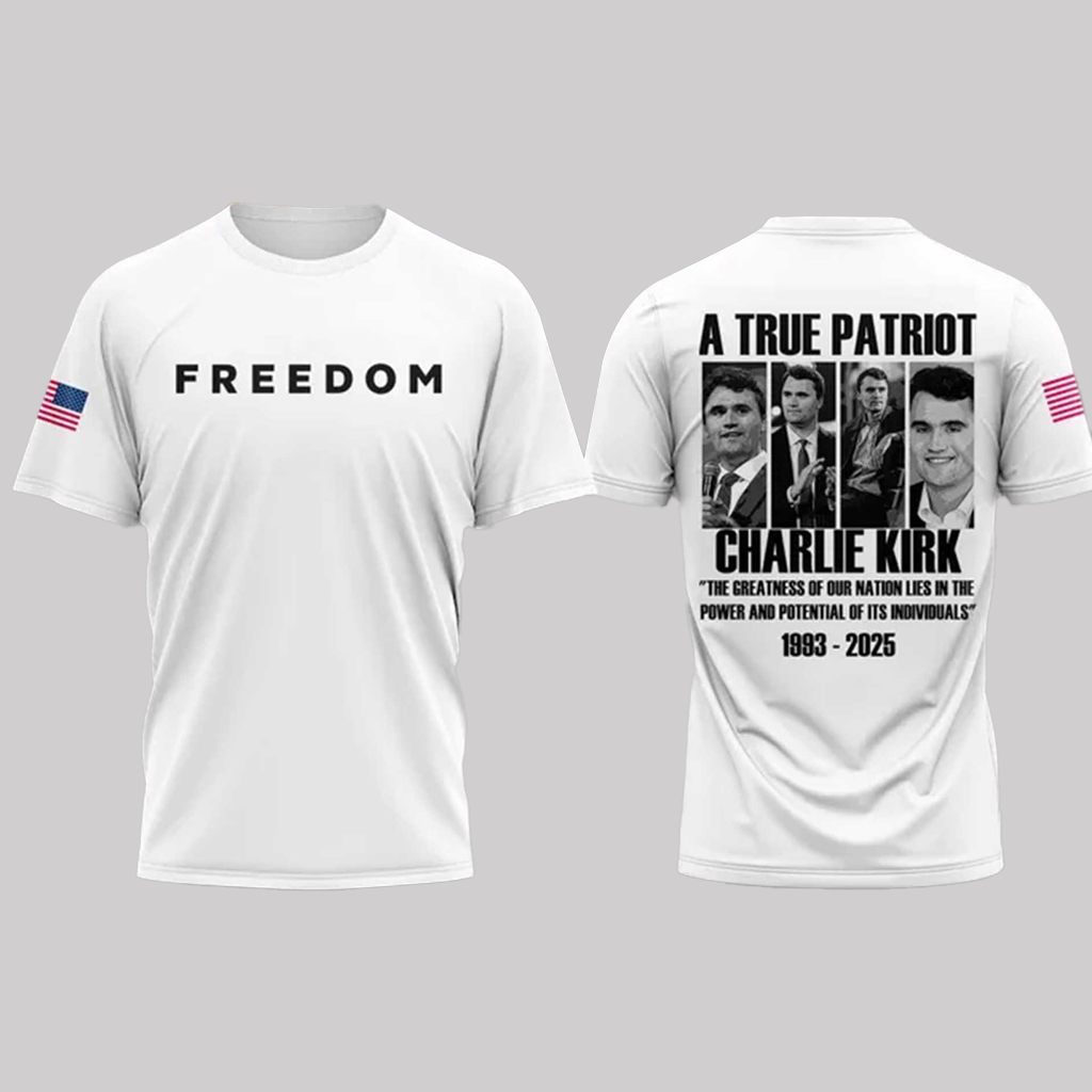FREEDOM A True Patriot Charlie Kirk RIP 1993-2025 Shirt - Clothingus Diamond