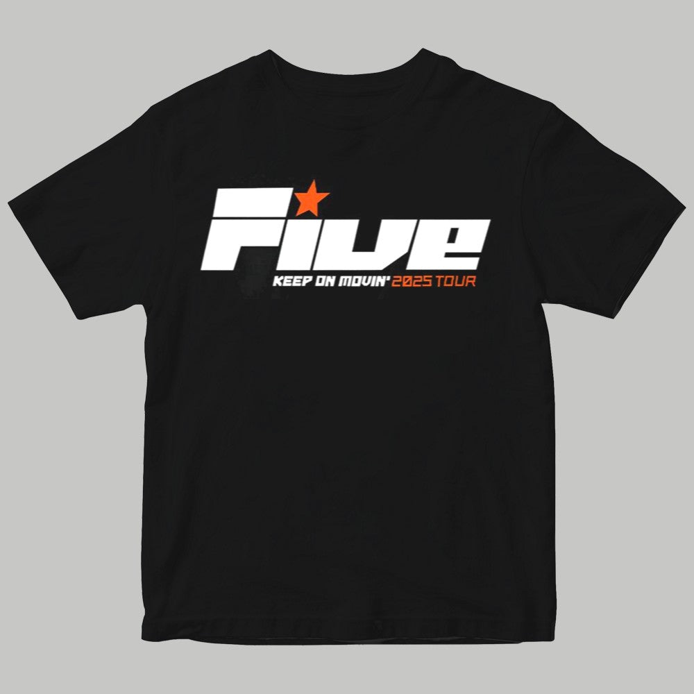 Five Keep on Movin Tour 2025 Shirt - Clothingus Diamond