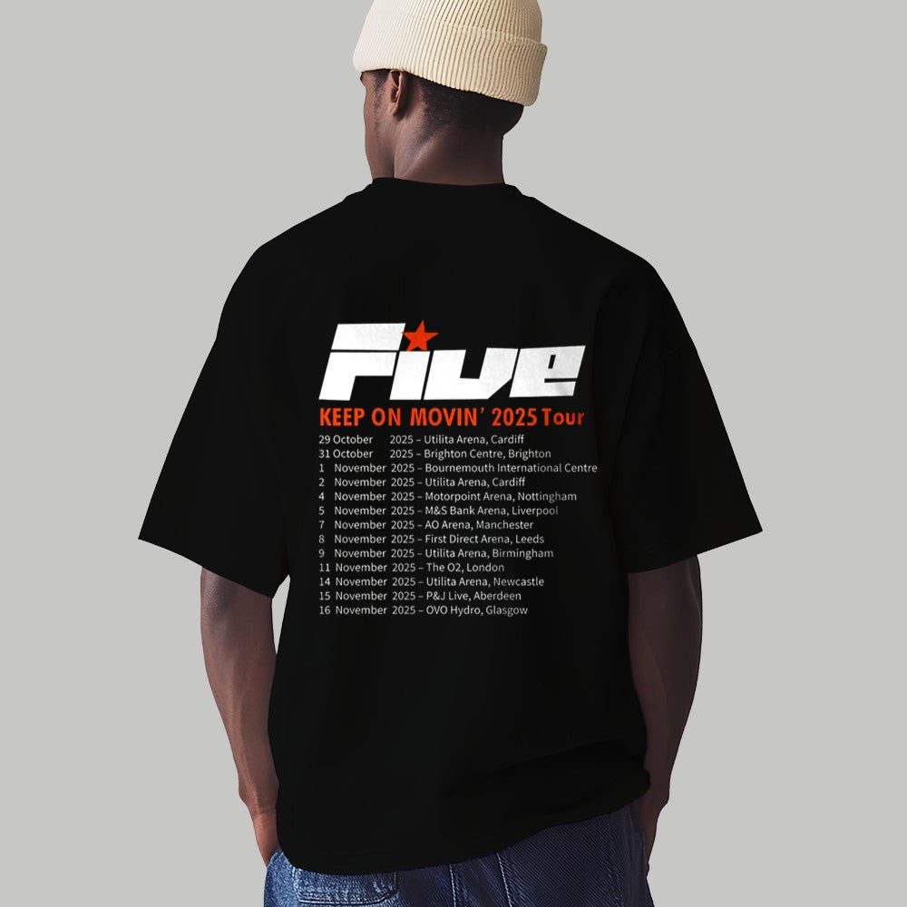 Five Keep on Movin Tour 2025 Shirt - Clothingus Diamond