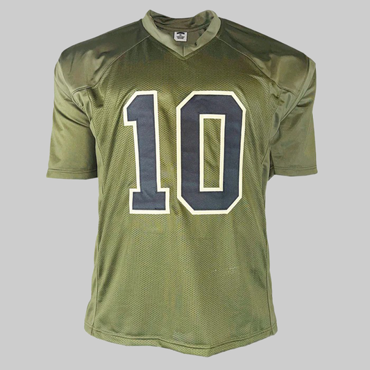 Fran Tarkenton Signed HOF 86 Insciption Minnesota Salute To Service Fooball Jersey 2025