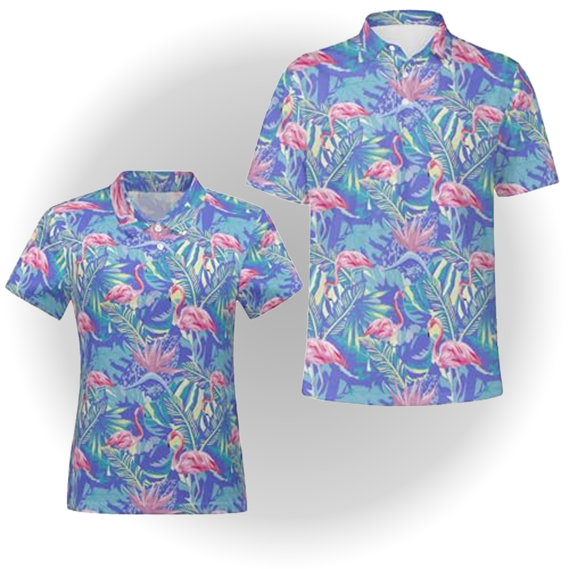 Funny Couple Golf Shirts Matching Hawaiian Golf Shirt - Clothingus Diamond
