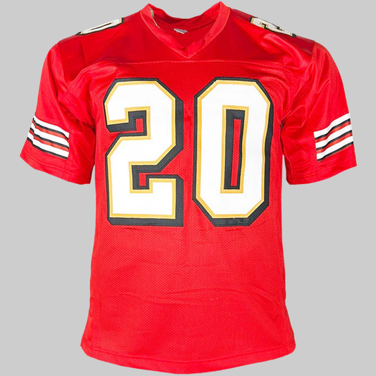 Garri Hearst Signed San  Francisco Red Fooball Jersey 2025
