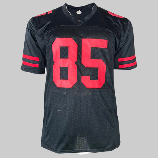 George Kittle Signed San Fancisco Black Football Jersey 2025