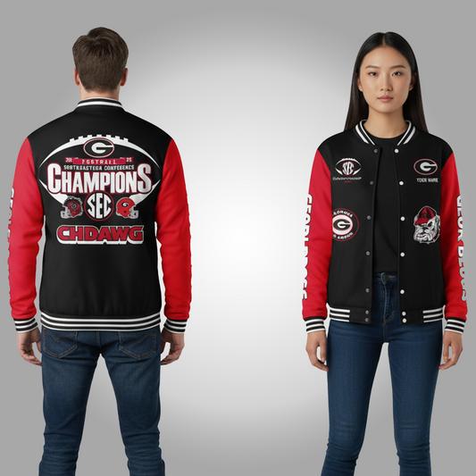 Georgia Bulldogs 2025 SEC Champions Jacket Clothingus Diamond