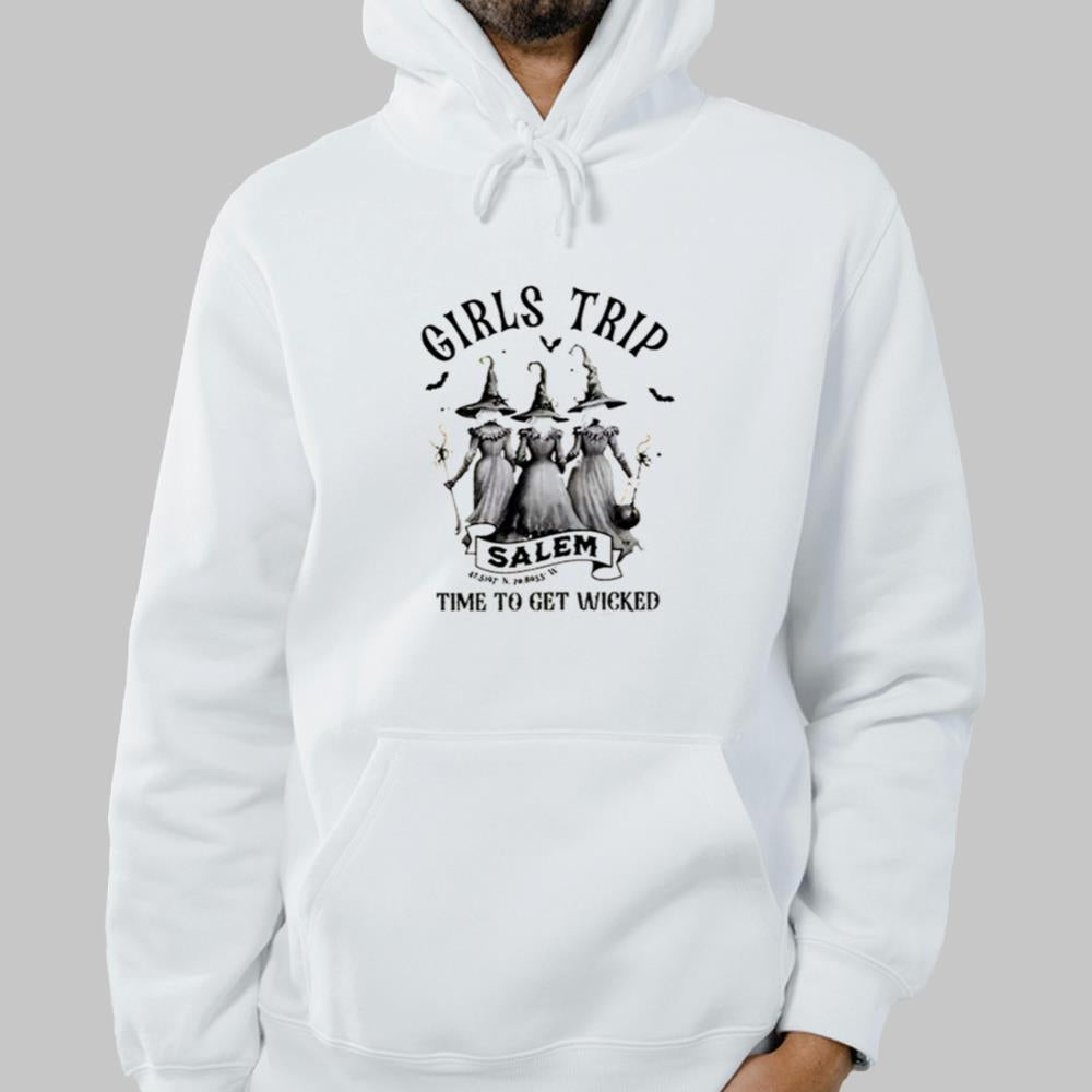 Girls Trip Salem Time To Get Wicked Hallowen Shirt 2025