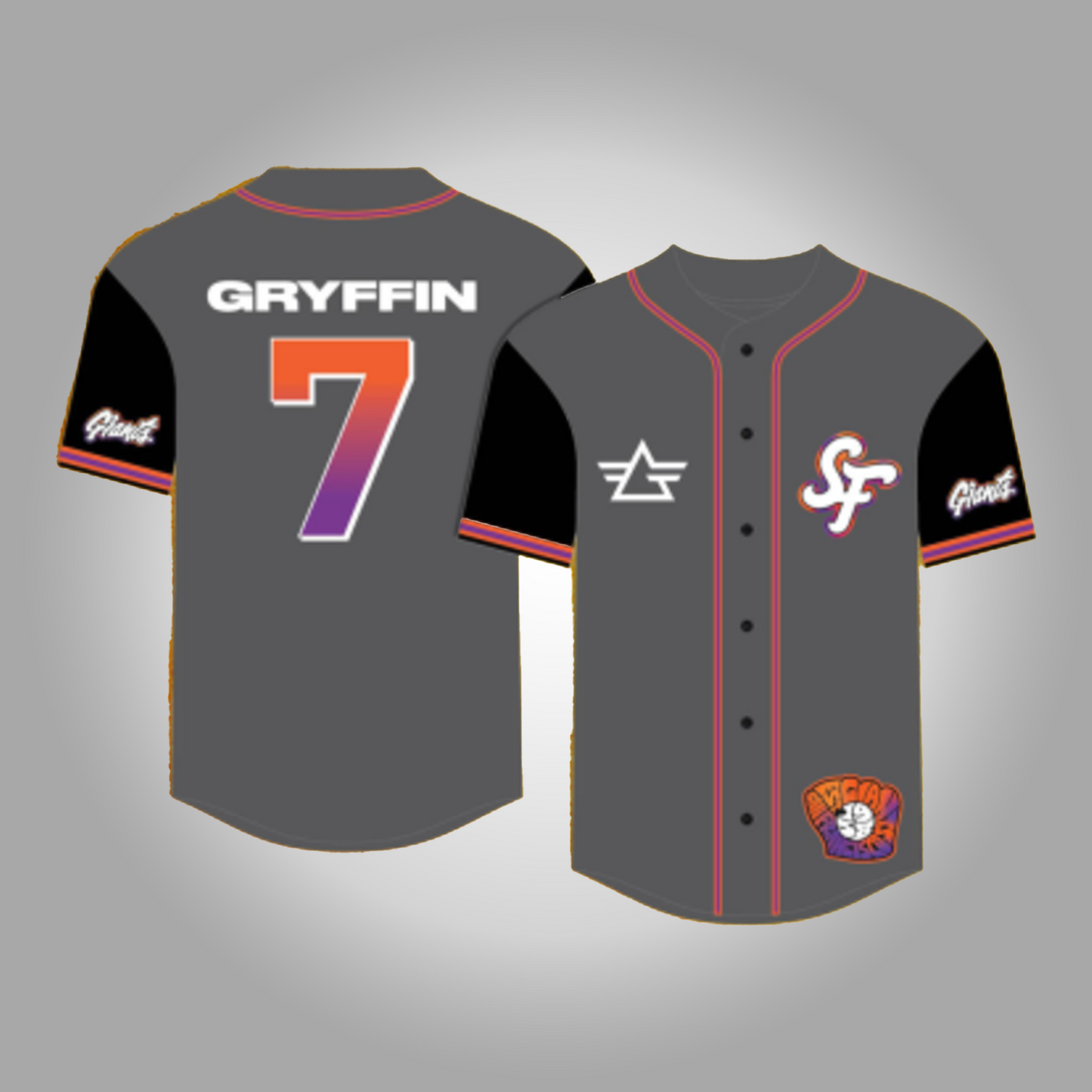 Gryffin San Francisco Giants Gryffin Night Jersey Clothingus Diamond