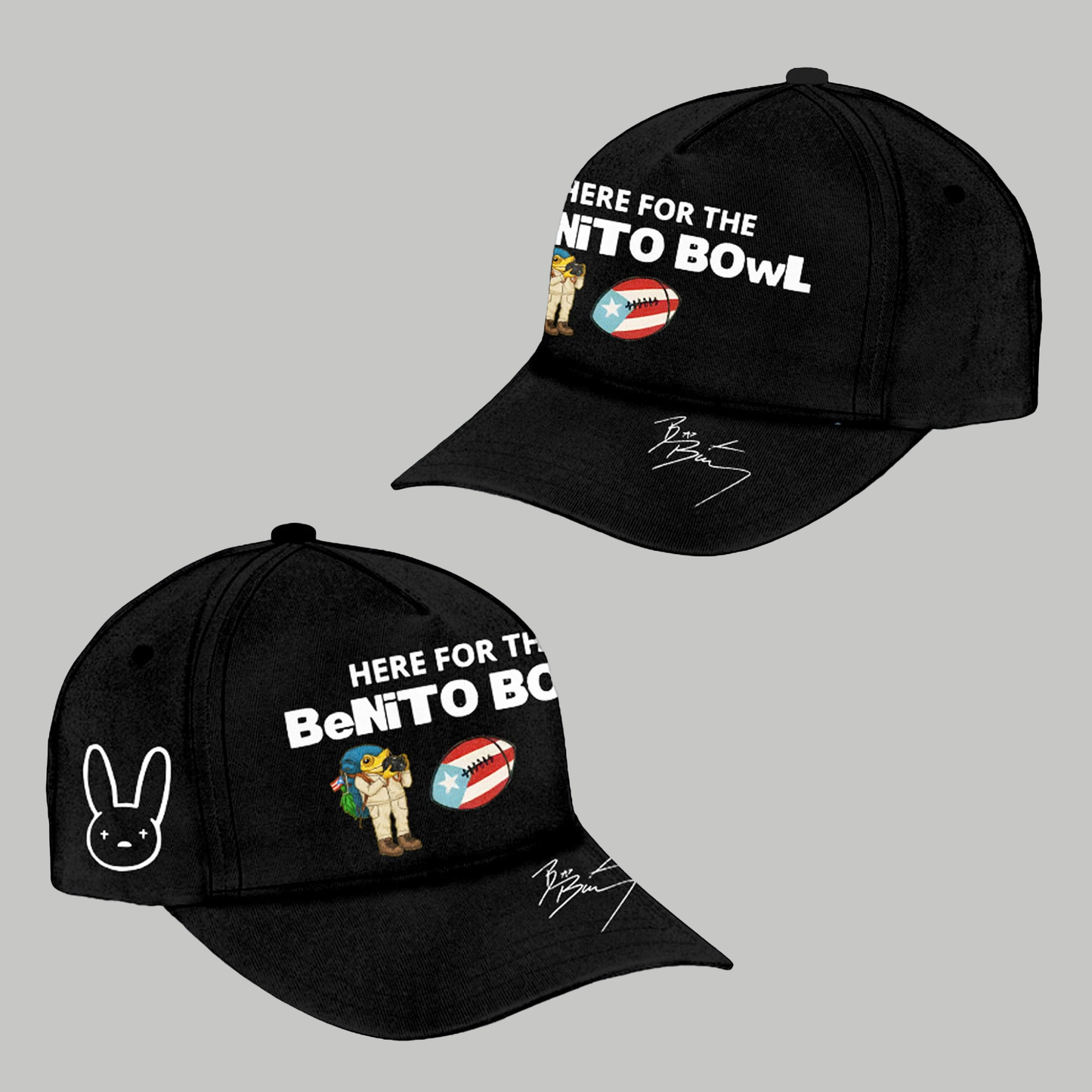 Here For The Benito Bowl Super Bowl Bad Bunny Hat