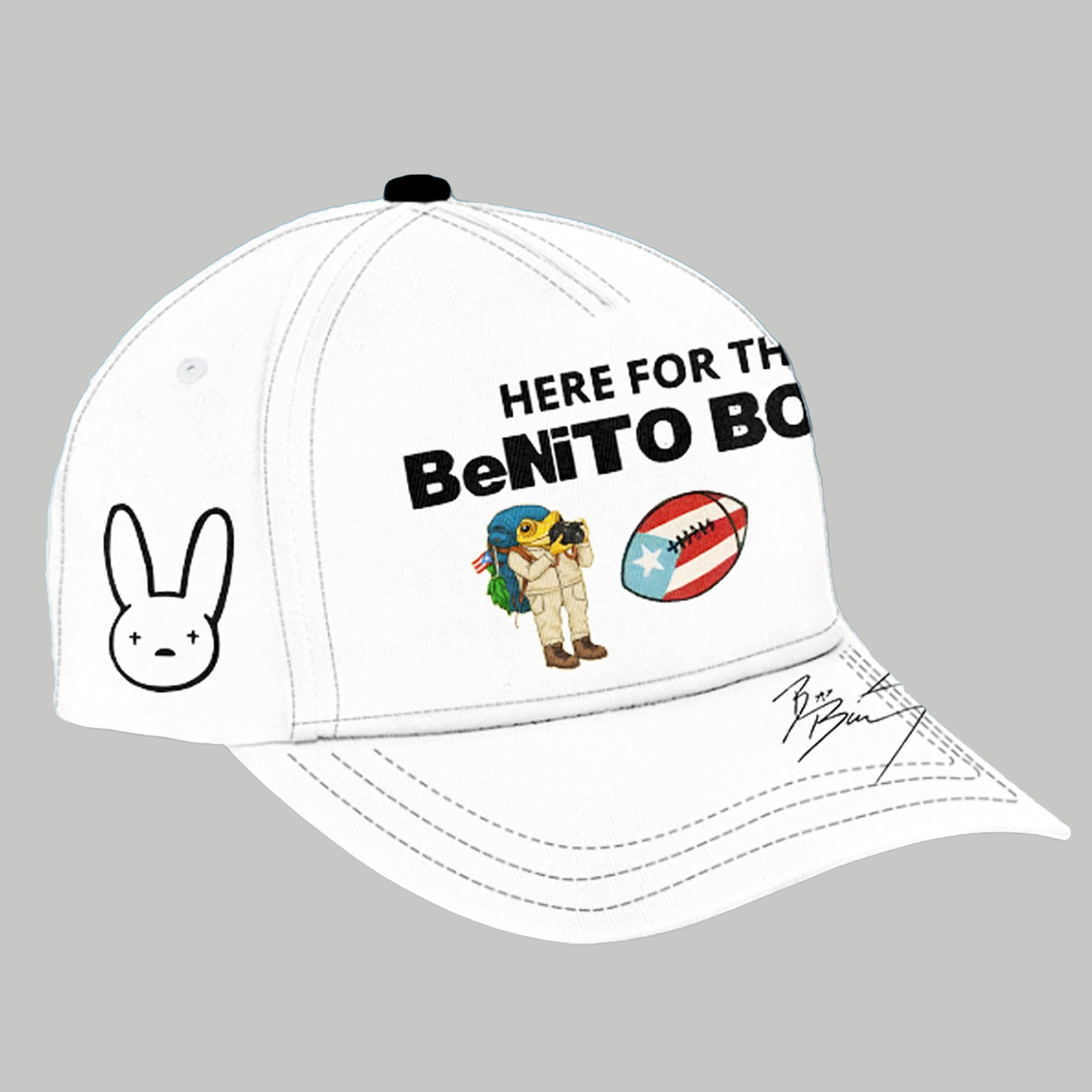Here For The Benito Bowl Super Bowl Bad Bunny Hat