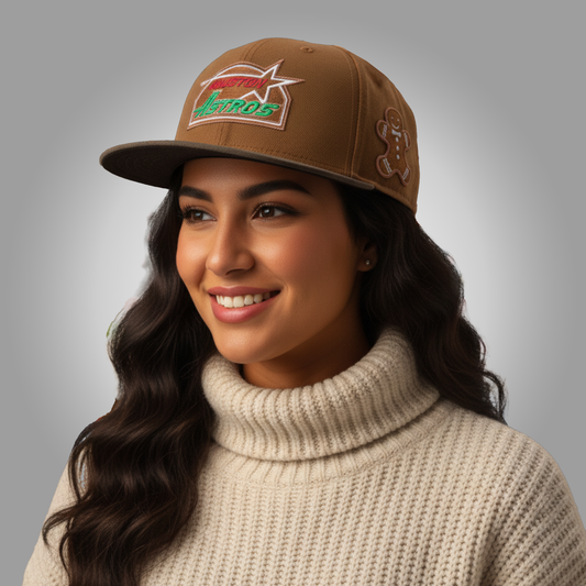 Houston Astros 35 Years Astros Gingerbread Fitted Christmas Hat Clothingus Diamond