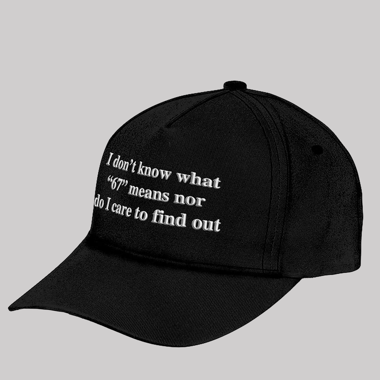I Don't Know What 67 Mean Nor Do I Care To Find Out Hat