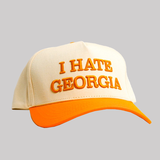 I Hate Georgia Orange Hat