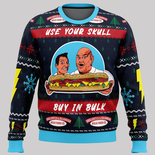 It’s Bulk and Skull Power Rangers Ugly Christmas Sweater