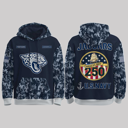 Jacksonville Jaguars x Navy 250th Birthday Hoodie 2025