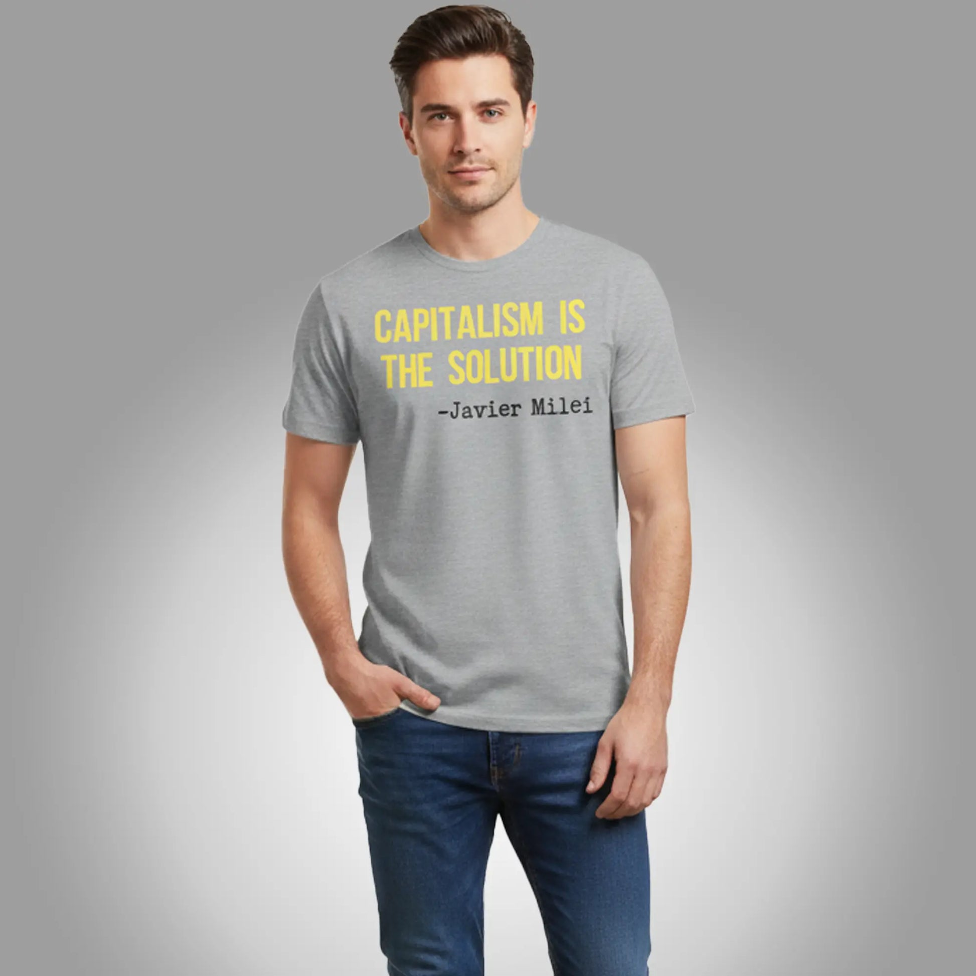 Javier Milei Capitalism Is The Solution Shirt Clothingus Diamond