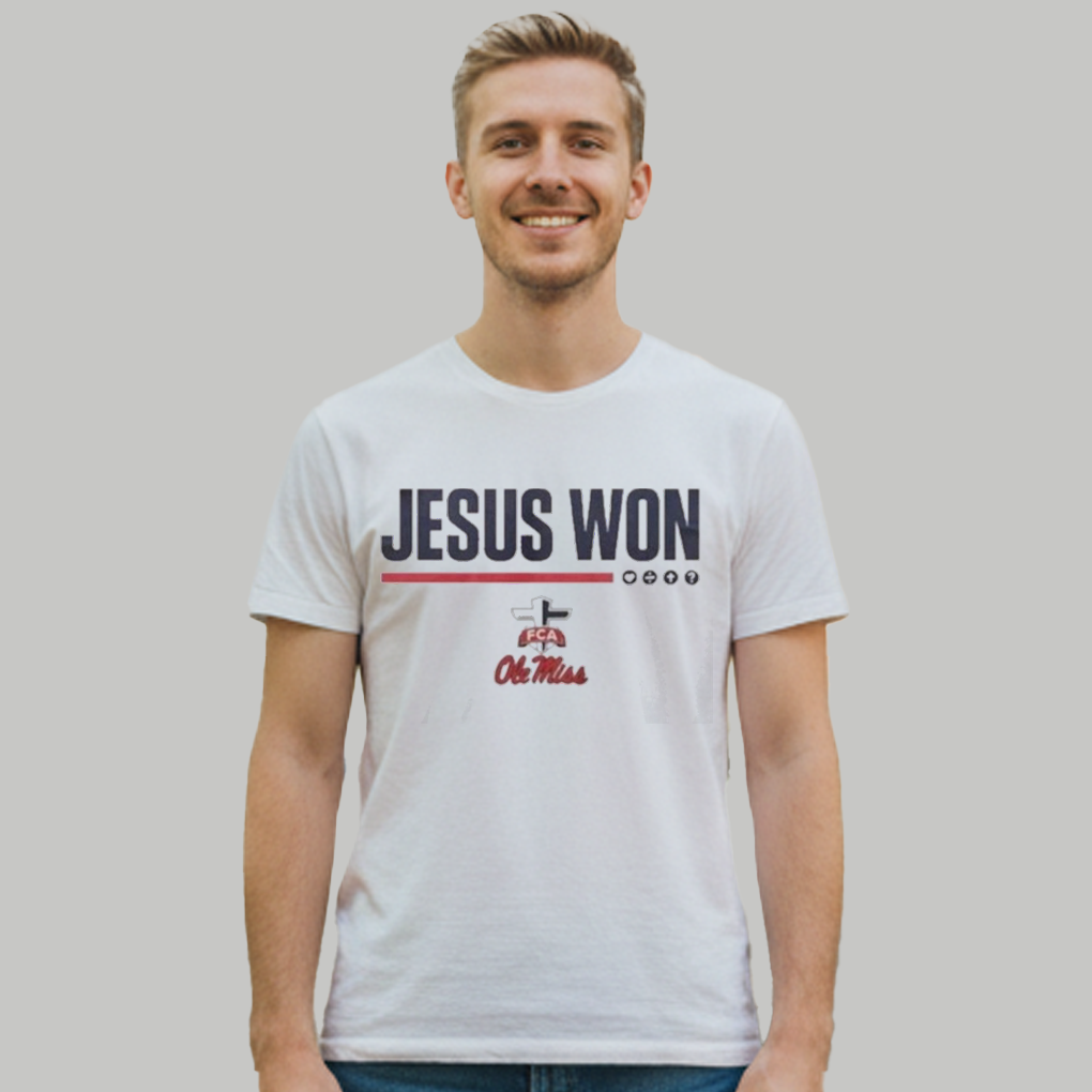 Jesus Won Ole Miss Football Shirt - Clothingus Diamond