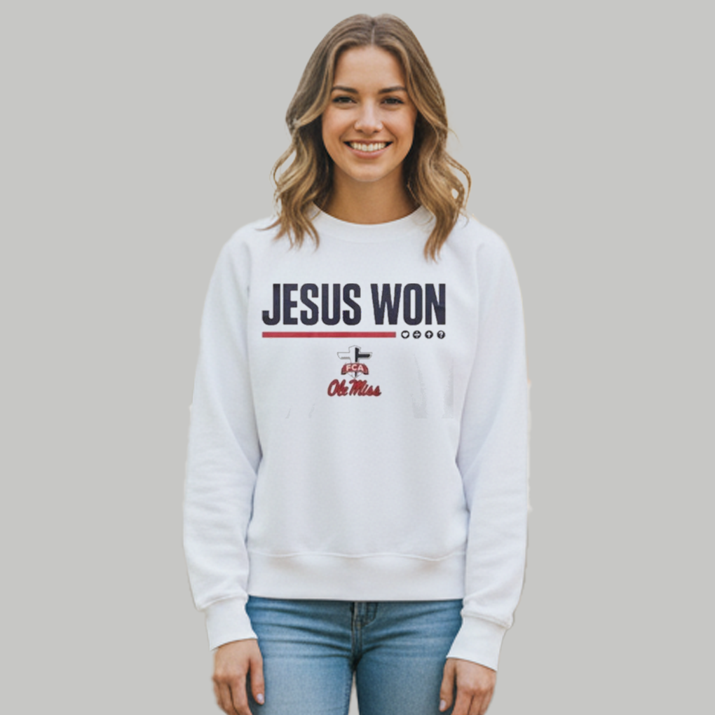 Jesus Won Ole Miss Football Shirt - Clothingus Diamond