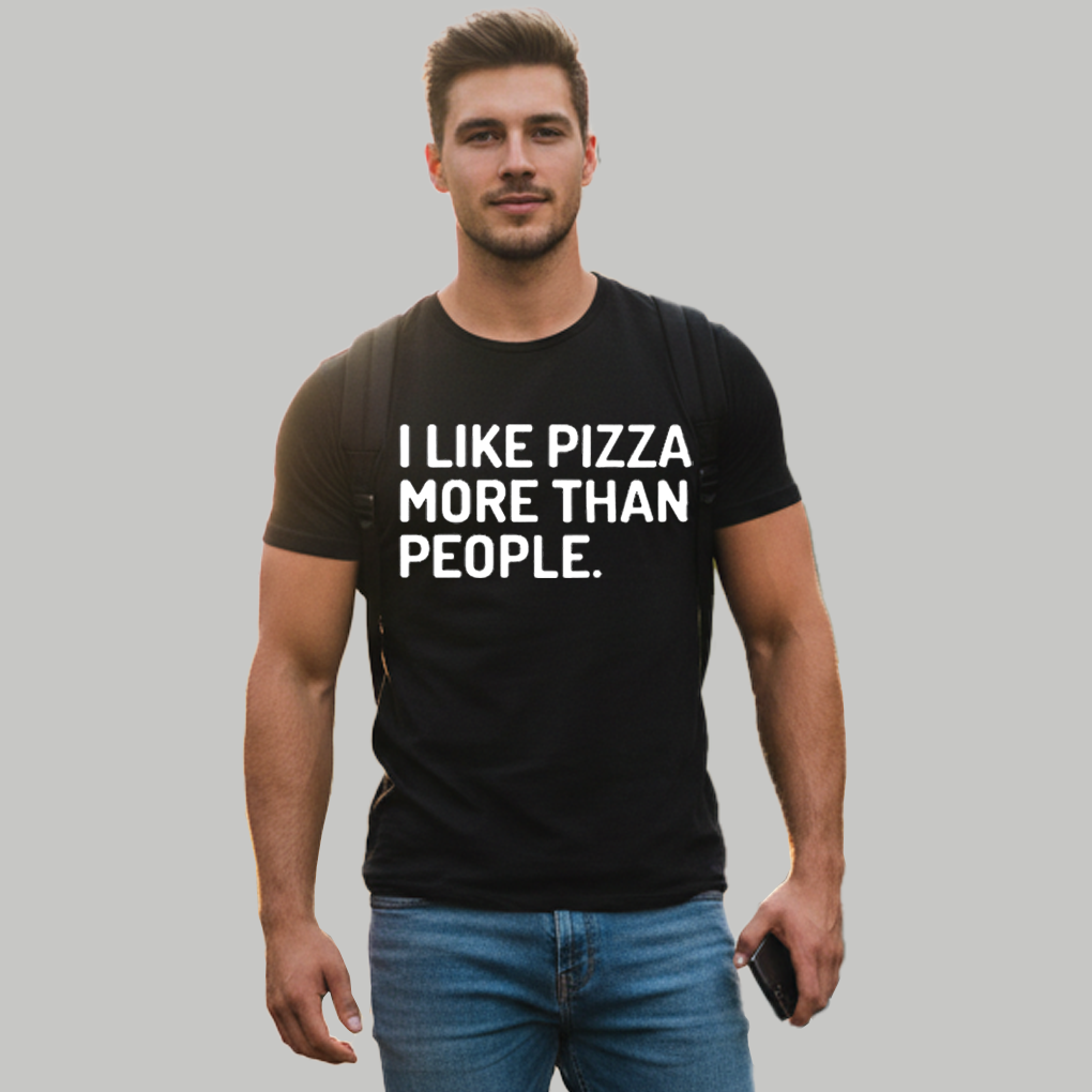 Joey Swoll I Like Pizza More Than People Shirt - Clothingus Diamond