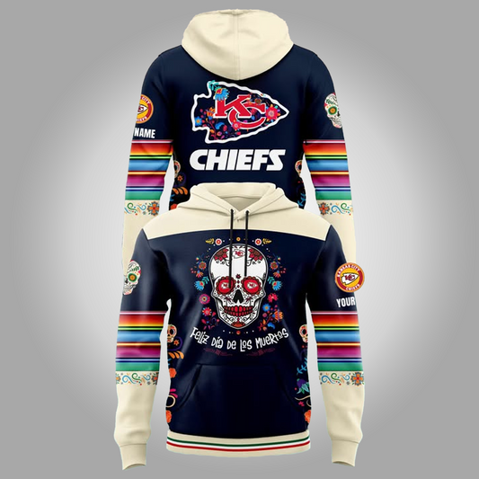 Kansas City Chiefs Feliz Dia De Los Muertos Hoodie - Clothingus Diamond