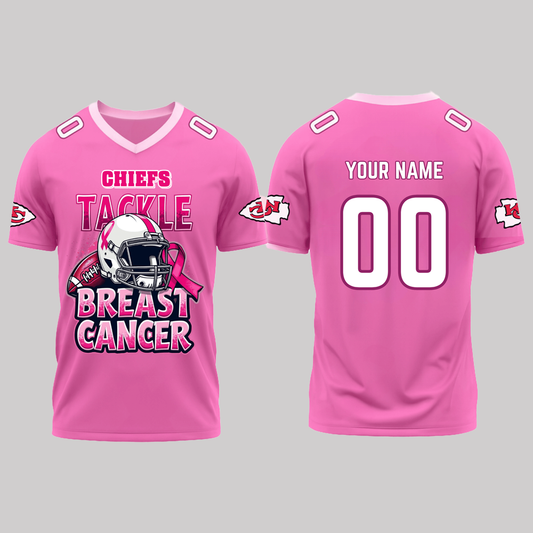 Kansas City Chiefs Tackle Breast Cancer Giveaway Jersey 2025