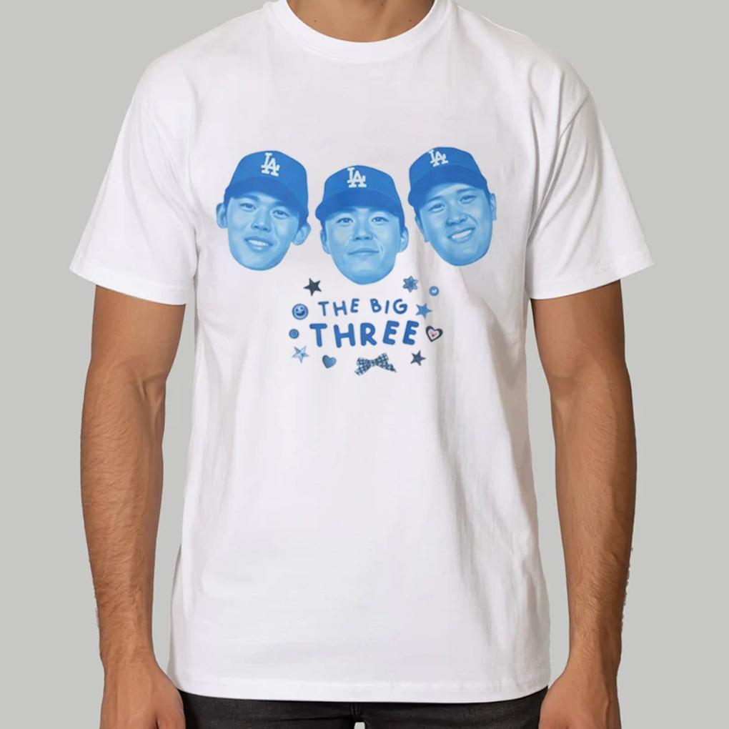 LA Dodgers The Big Three Shirt - Clothingus Diamond