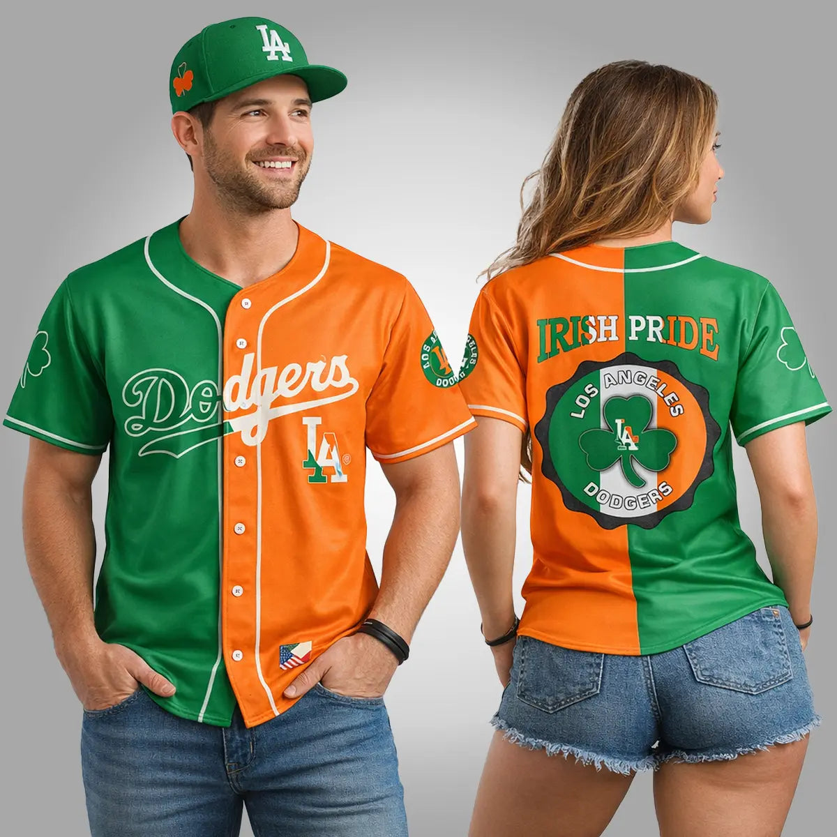 LA Dodgers x Irish Heritage Baseball Jersey Clothingus Diamond