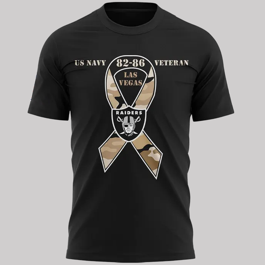 Las Vegas Raiders U.S. Navy Cold War Veteran 2025 Shirt