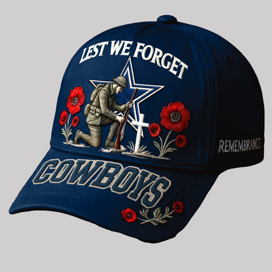 Lest We Forget Cowboys Remembrance Hat
