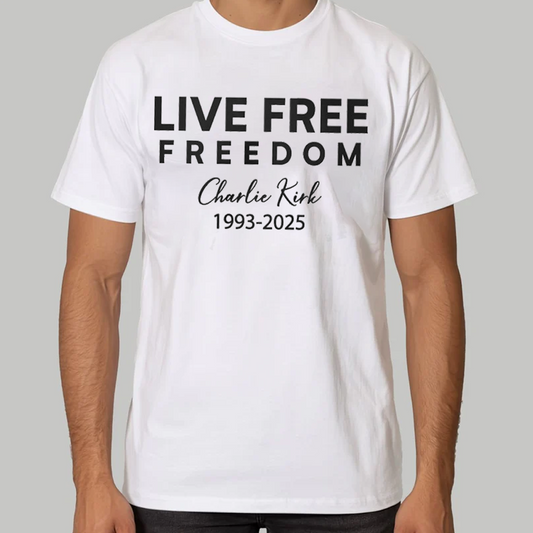Live Free Free Doom Charlie Kirl 1993-2025 Shirts