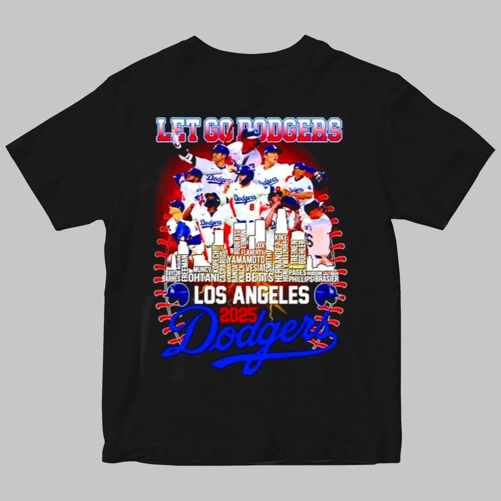 Los Angeles Dodgers 2025 National League Champions Lets Go Dodgers Shirt - Clothingus Diamond