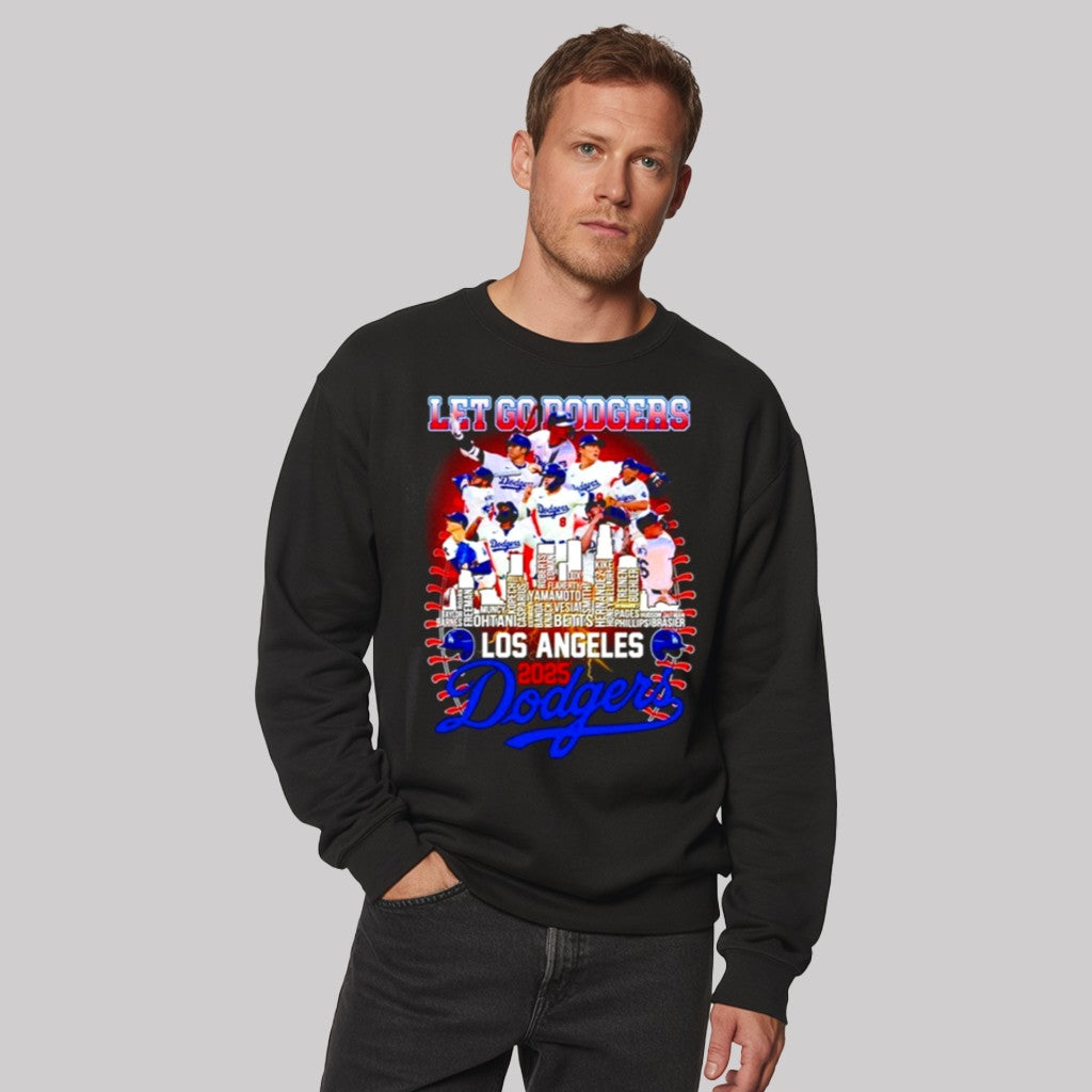 Los Angeles Dodgers 2025 National League Champions Lets Go Dodgers Shirt - Clothingus Diamond