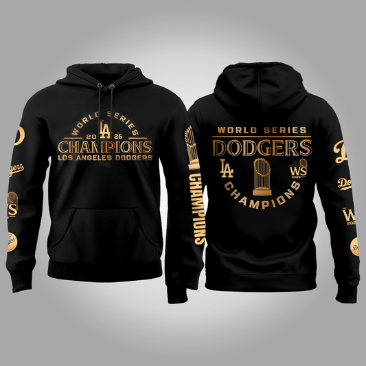 Los Angeles Dodgers 2025 World Series Champions Hoodie - Clothingus Diamond