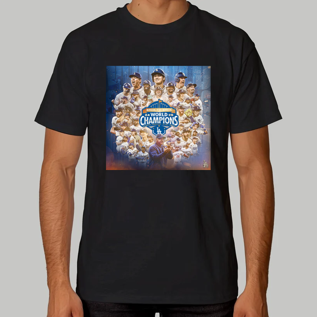 Los Angeles Dodgers Back To Back 2024-2025 World Champions Shirt - Clothingus Diamond