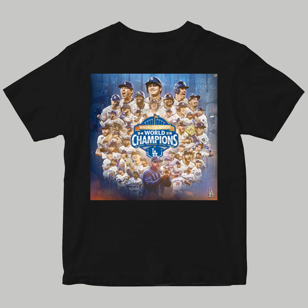 Los Angeles Dodgers Back To Back 2024-2025 World Champions Shirt - Clothingus Diamond