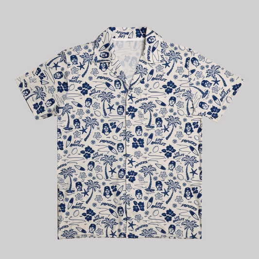 Los Angeles Dodgers Hawaiian Night Shirt
