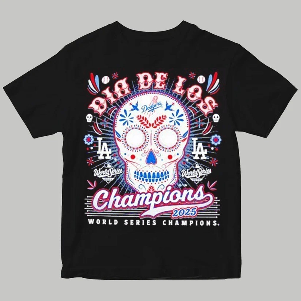 Los Angeles Dodgers '47 2025 World Series Dia De Los Champions Franklin Shirt - Clothingus Diamond