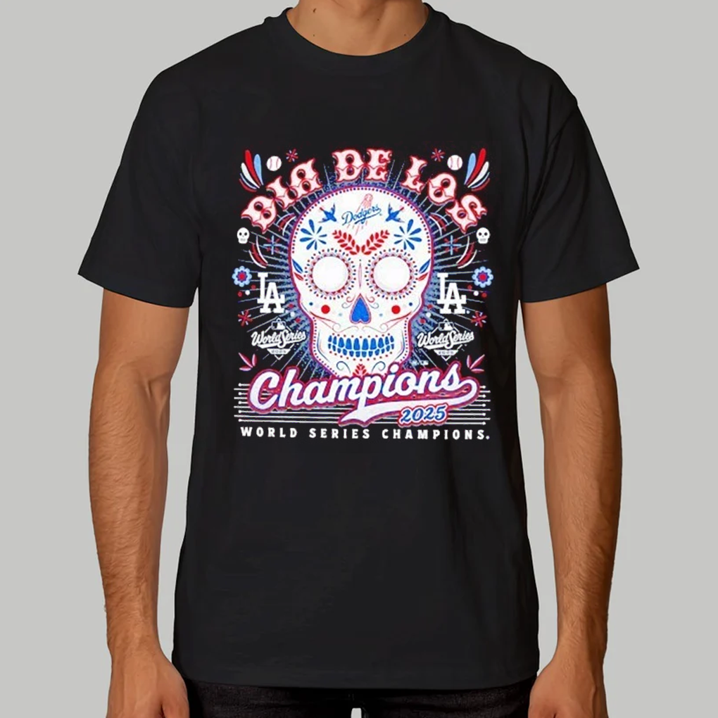 Los Angeles Dodgers '47 2025 World Series Dia De Los Champions Franklin Shirt - Clothingus Diamond