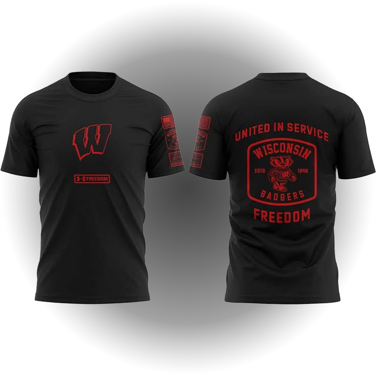 Luke Fickell United In Service Wisconsin Badgers Freedom Shirt - Clothingus Diamond