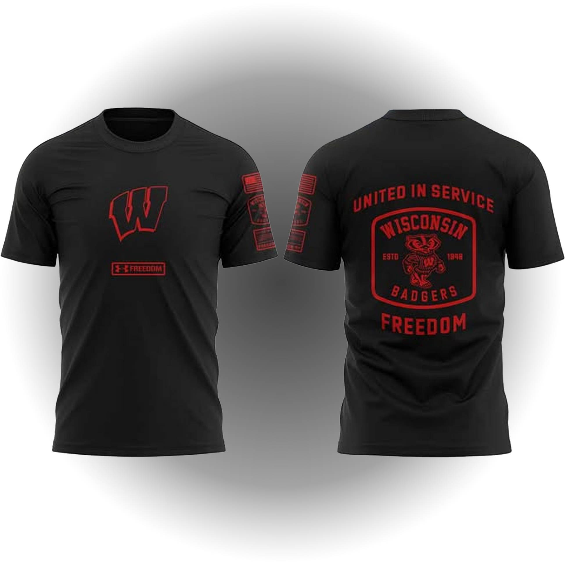 Luke Fickell United In Service Wisconsin Badgers Freedom Shirt - Clothingus Diamond