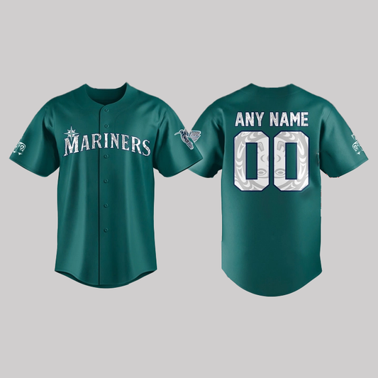 Mariners Mative American Heritage Night Giveaway Jersey 2025 Custom