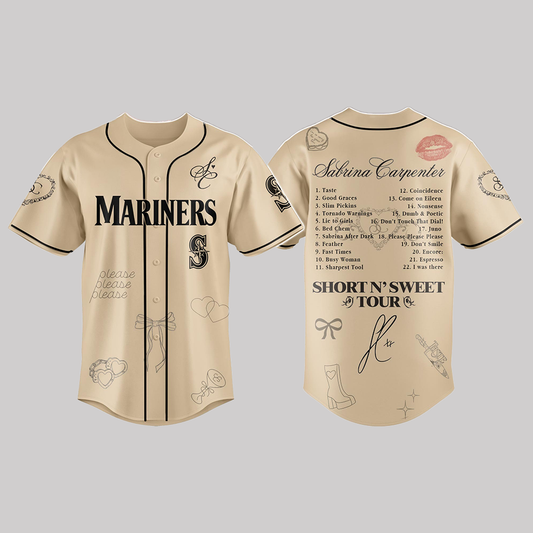 Mariners  x Sabrina Carpenter Short n’ Sweet Tour Jersey 2025