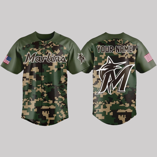 2025 Marlins Military Appreciation Rewind Sale Jersey