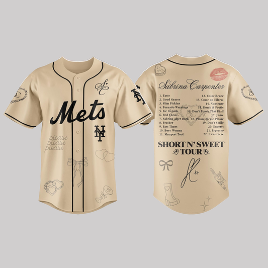 Met x Sabrina Carpenter Short n’ Sweet Tour Jersey 2025