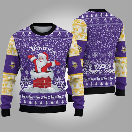 Minnesota Vikings “funny Santa” Ugly Christmas 2025 Sweatshirt - Clothingus Diamond